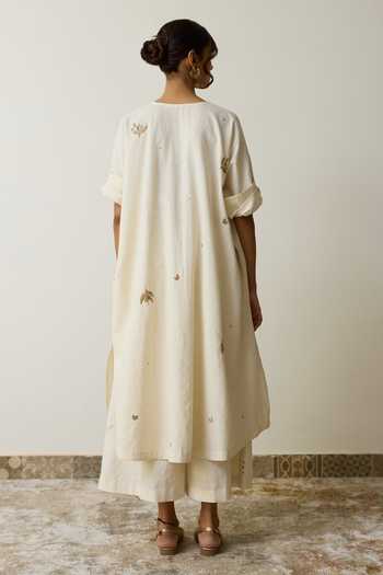 Rhua Irin Handloom Cotton Kurta & Palazzo Set 