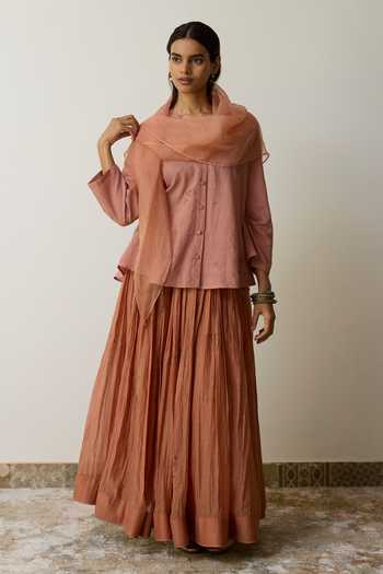 Rhua Kavi Handloom Cotton Skirt Set 