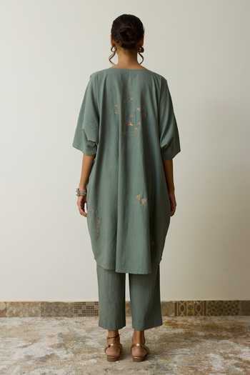 Rhua Iti Handloom Cotton Kurta & Pant Set 