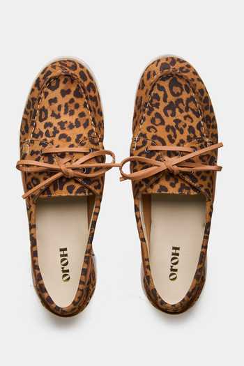 Shop Oroh Multi Color Debora Animal Pattern Loafers at Aza Fashions Shop_Oroh_Multi Color Debora Animal Pattern Loafers _at_Aza_Fashions