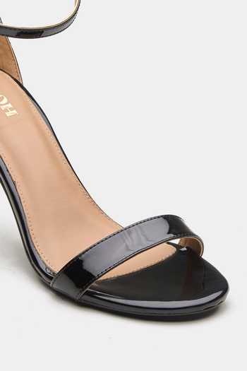 Oroh_Black Olivares Open Toe Stiletto Heels _at_Aza_Fashions