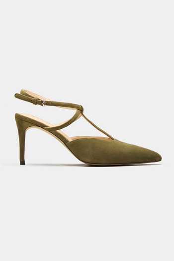 Oroh Olive Green York Pointed Toe Stiletto Heels Online at Aza Fashions Oroh_Olive Green York Pointed Toe Stiletto Heels _Online_at_Aza_Fashions