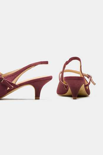 Shop_Oroh_Maroon Blackpool Pointed Toe Kitten Heels _Online_at_Aza_Fashions