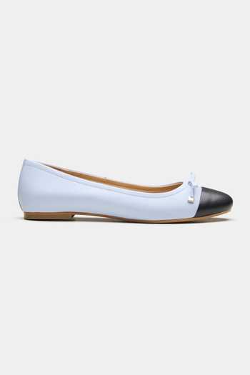 Oroh Blue Grimsby Contrast Toe Cap Ballerinas Online at Aza Fashions Oroh_Blue Grimsby Contrast Toe Cap Ballerinas _Online_at_Aza_Fashions