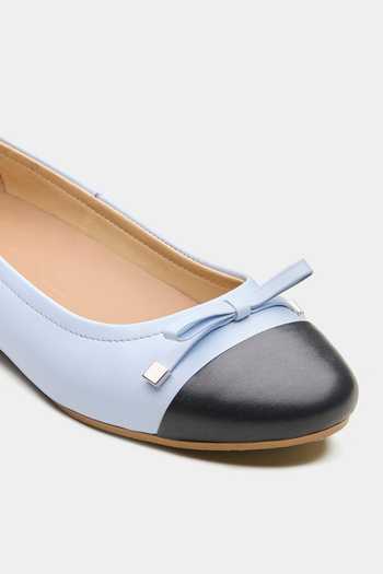 Oroh Blue Grimsby Contrast Toe Cap Ballerinas at Aza Fashions Oroh_Blue Grimsby Contrast Toe Cap Ballerinas _at_Aza_Fashions