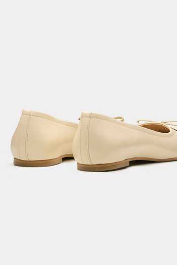 Shop_Oroh_Off White Grimsby Contrast Toe Cap Ballerinas _Online_at_Aza_Fashions