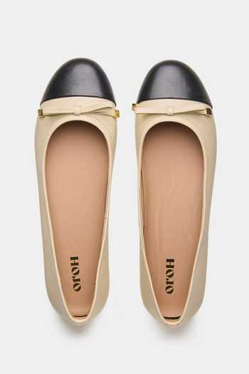 Oroh Grimsby Contrast Toe Cap Ballerinas 