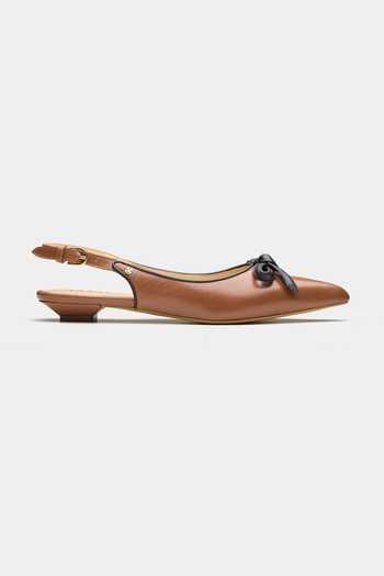 Oroh Brown Dione Pointed Toe Bow Pumps Online at Aza Fashions Oroh_Brown Dione Pointed Toe Bow Pumps _Online_at_Aza_Fashions