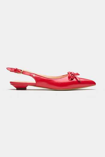 Oroh Red Dione Pointed Toe Bow Pumps Online at Aza Fashions Oroh_Red Dione Pointed Toe Bow Pumps _Online_at_Aza_Fashions
