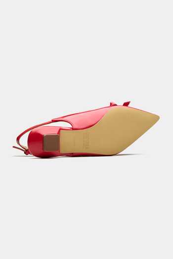 Buy Oroh Red Dione Pointed Toe Bow Pumps Online at Aza Fashions Buy_Oroh_Red Dione Pointed Toe Bow Pumps _Online_at_Aza_Fashions