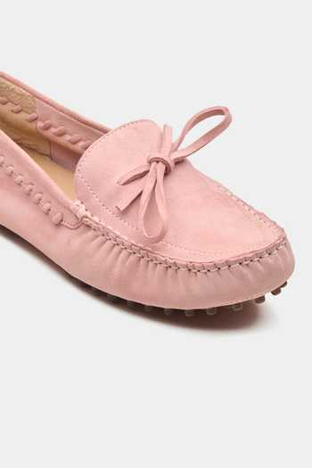 Oroh Pink Vela Front Bow Loafers at Aza Fashions Oroh_Pink Vela Front Bow Loafers _at_Aza_Fashions