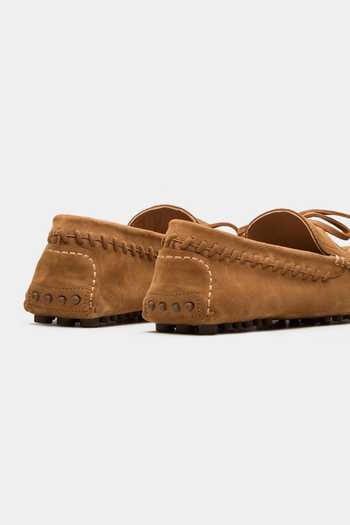 Shop Oroh Brown Vela Front Bow Loafers Online at Aza Fashions Shop_Oroh_Brown Vela Front Bow Loafers _Online_at_Aza_Fashions