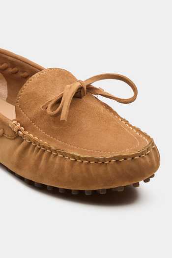 Oroh Brown Vela Front Bow Loafers at Aza Fashions Oroh_Brown Vela Front Bow Loafers _at_Aza_Fashions