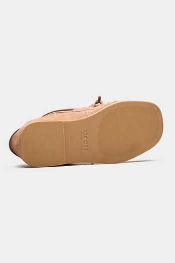 Oroh_Brown Spica Bow Top Moccasin Loafers _Online_at_Aza_Fashions