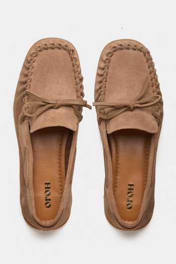 Oroh Spica Bow Top Moccasin Loafers 