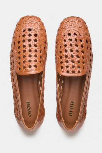 Oroh Seren Hand Woven Flat Ballerinas 