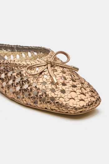 Oroh Brown Elaria Hand Woven Ballerina Mules at Aza Fashions Oroh_Brown Elaria Hand Woven Ballerina Mules _at_Aza_Fashions