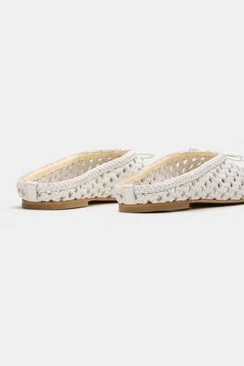 Shop Oroh White Elaria Hand Woven Ballerina Mules Online at Aza Fashions Shop_Oroh_White Elaria Hand Woven Ballerina Mules _Online_at_Aza_Fashions