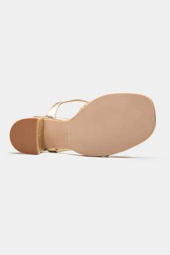 Oroh Gold Celeste Basket Weave Strap Block Heels Online at Aza Fashions Oroh_Gold Celeste Basket Weave Strap Block Heels _Online_at_Aza_Fashions