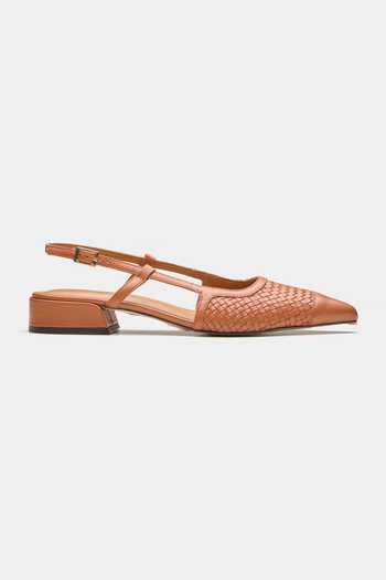 Shop Oroh Brown Nova Plaited Pointed Toe Pump Heels Online at Aza Fashions Shop_Oroh_Brown Nova Plaited Pointed Toe Pump Heels _Online_at_Aza_Fashions