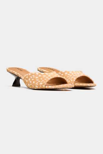 Oroh Lyra Hair-on Leather Kittel Heels 