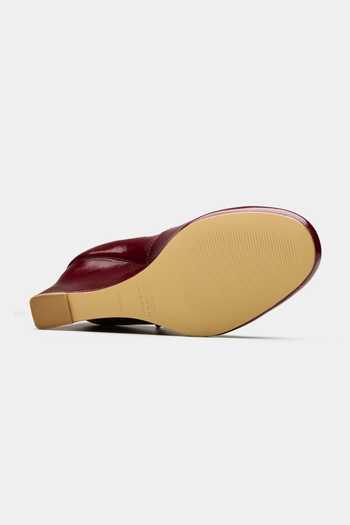 Buy_Oroh_Maroon Ariel Patent Genuine Leather Wedges _Online_at_Aza_Fashions