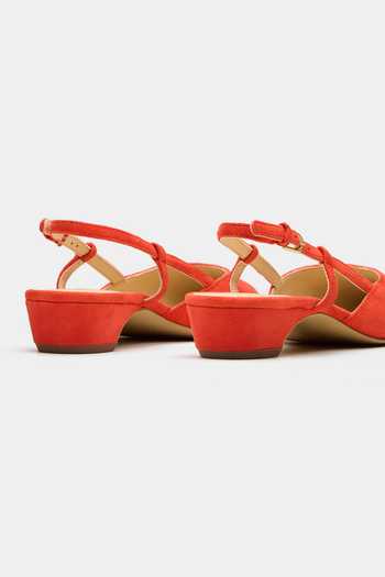 Shop Oroh Orange Rhea Pointed Toe Pumps Online at Aza Fashions Shop_Oroh_Orange Rhea Pointed Toe Pumps _Online_at_Aza_Fashions