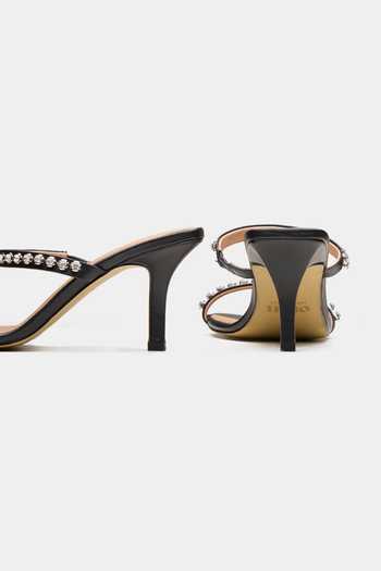 Shop_Oroh_Black Saiph Sparkly Dual Strap Heels _Online_at_Aza_Fashions