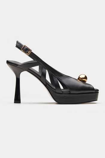 Oroh_Black Altair Sphere Ornament Stiletto Heels _Online_at_Aza_Fashions