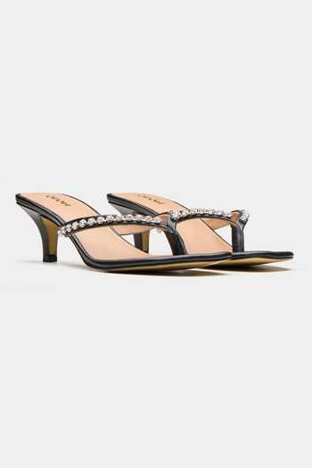 Oroh Triangular Crystal Embellished Heels 