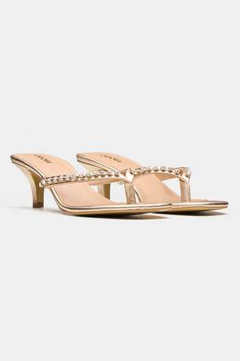 Oroh Triangular Crystal Embellished Heels 