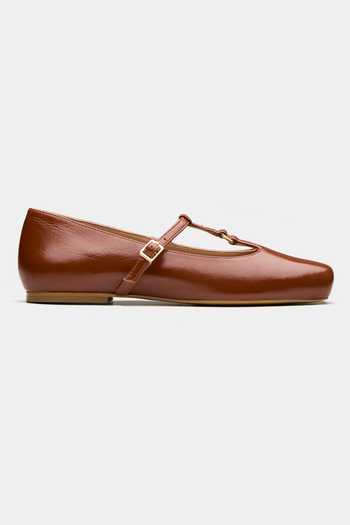 Buy Oroh Tan Alnair Square Toe Ballerinas Online at Aza Fashions Buy_Oroh_Tan Alnair Square Toe Ballerinas _Online_at_Aza_Fashions
