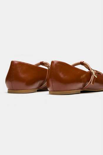 Shop Oroh Tan Alnair Square Toe Ballerinas Online at Aza Fashions Shop_Oroh_Tan Alnair Square Toe Ballerinas _Online_at_Aza_Fashions