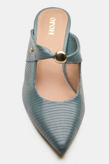 Oroh Messier Textured Mid Heel Pump Mules 