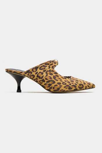 Oroh_Multi Color Messier Leopard Print Mid Heel Pump Mules _Online_at_Aza_Fashions