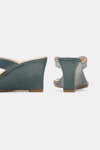Shop_Oroh_Green Cassia V-strap Wedges _Online_at_Aza_Fashions