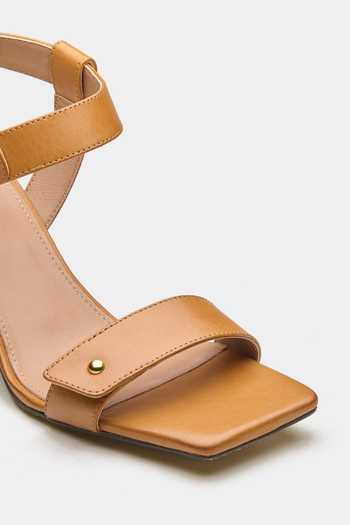 Oroh Brown Aquila Square Toe Heels at Aza Fashions Oroh_Brown Aquila Square Toe Heels _at_Aza_Fashions