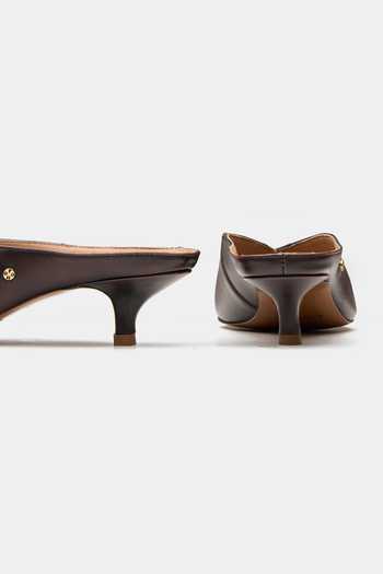 Shop_Oroh_Brown Segin Pointed Toe Kitten Mule Heels _Online_at_Aza_Fashions