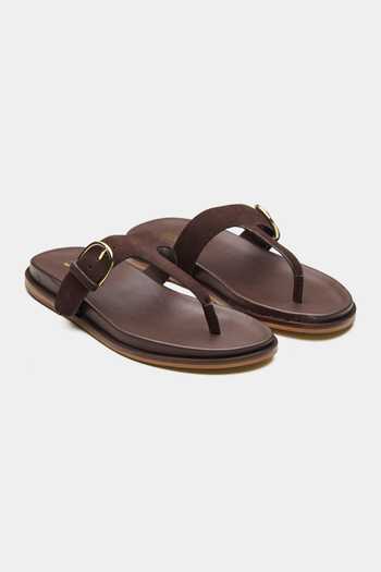 Oroh Metis T-Strap Genuine Leather Flats 