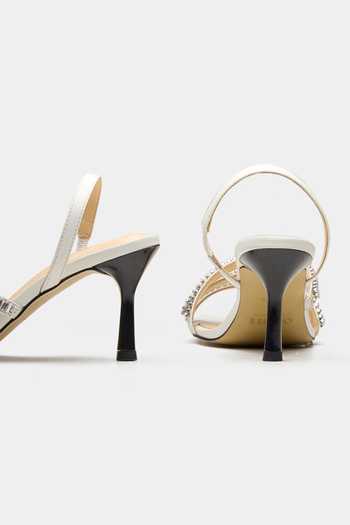 Shop_Oroh_White Titania Rhinestone Embellished Heels _Online_at_Aza_Fashions
