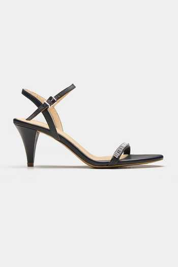 Oroh_Black Thebe Rhinestone Embellished Tapered Heels _Online_at_Aza_Fashions