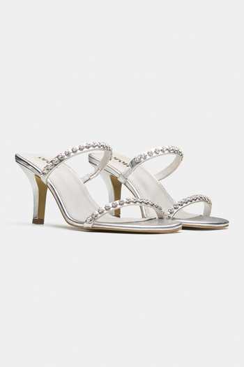 Oroh Saiph Sparkly Dual Strap Heels 