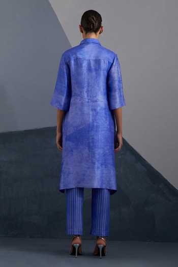 Clos Vineyard Cobalt Blue Kurta & Pant Set 