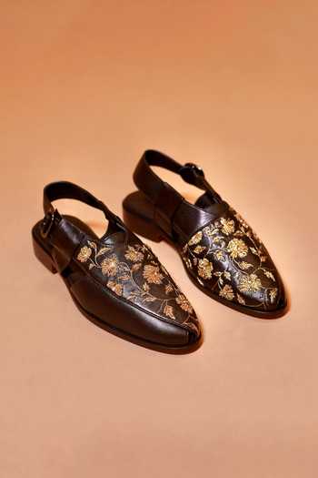 Dmodot Pesha Ricamo Moro Peshawari Sandals 