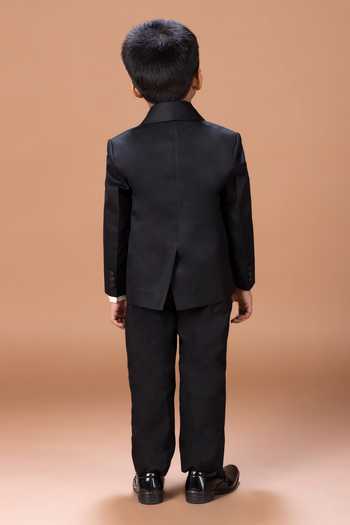Little Brats Placement Embroidered Tuxedo Set 