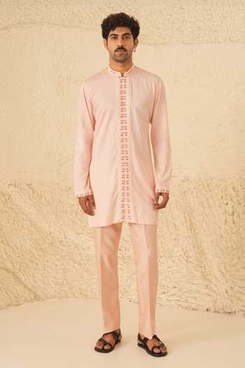 Shreyansh Designs Cillian Cotton Silk Kurta & Pant Set 