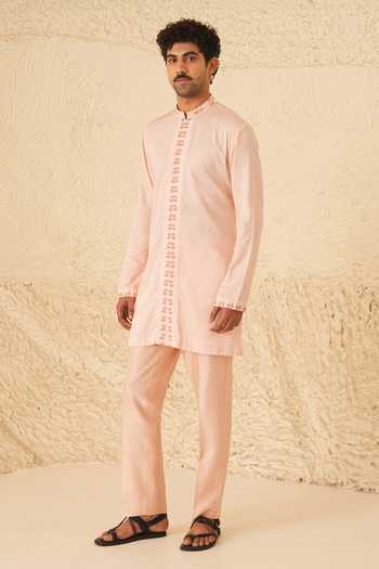 Shreyansh Designs Cillian Cotton Silk Kurta & Pant Set 