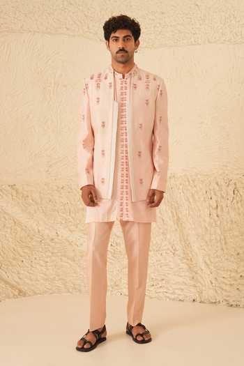 Shreyansh Designs Cornel Embroidered Bandhgala Set 