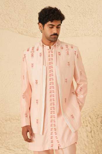 Shreyansh Designs Cornel Embroidered Bandhgala Set 