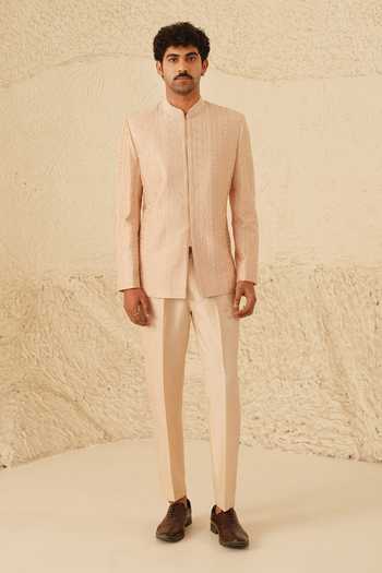 Shreyansh Designs Saverio Embroidered Bandhgala Set 